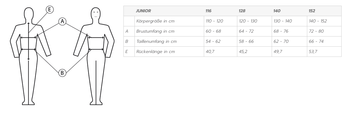 Rückenprotektor Ballistic Vest Champion Junior