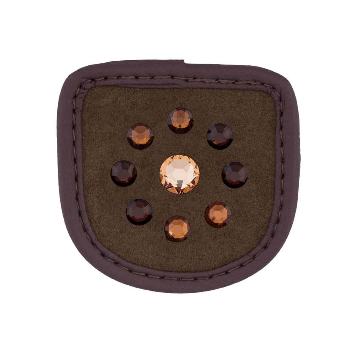 Reithandschuh Patches Circle Braun