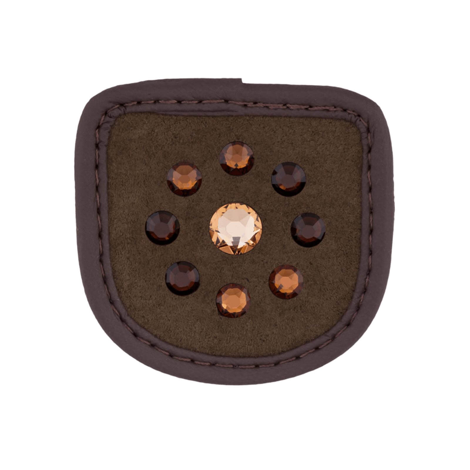 Reithandschuh Patches Circle Braun