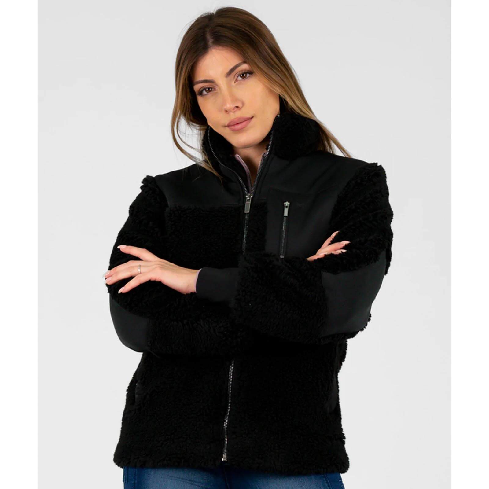 Jacke Damen Sherpa Teddyjacke
