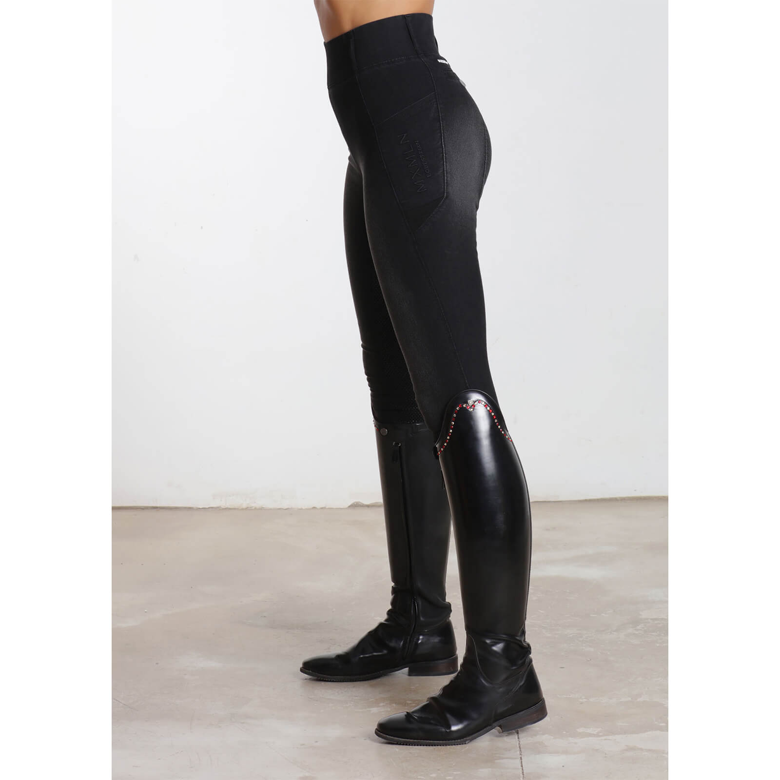 Reitleggings Damen Full-Grip Denim Riding Leggings