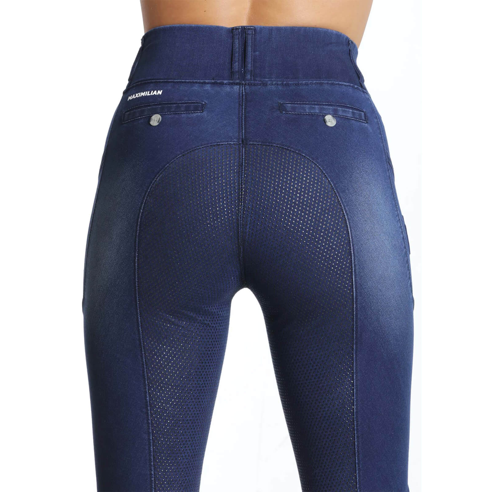 Reitleggings Damen Full-Grip Denim Riding Leggings