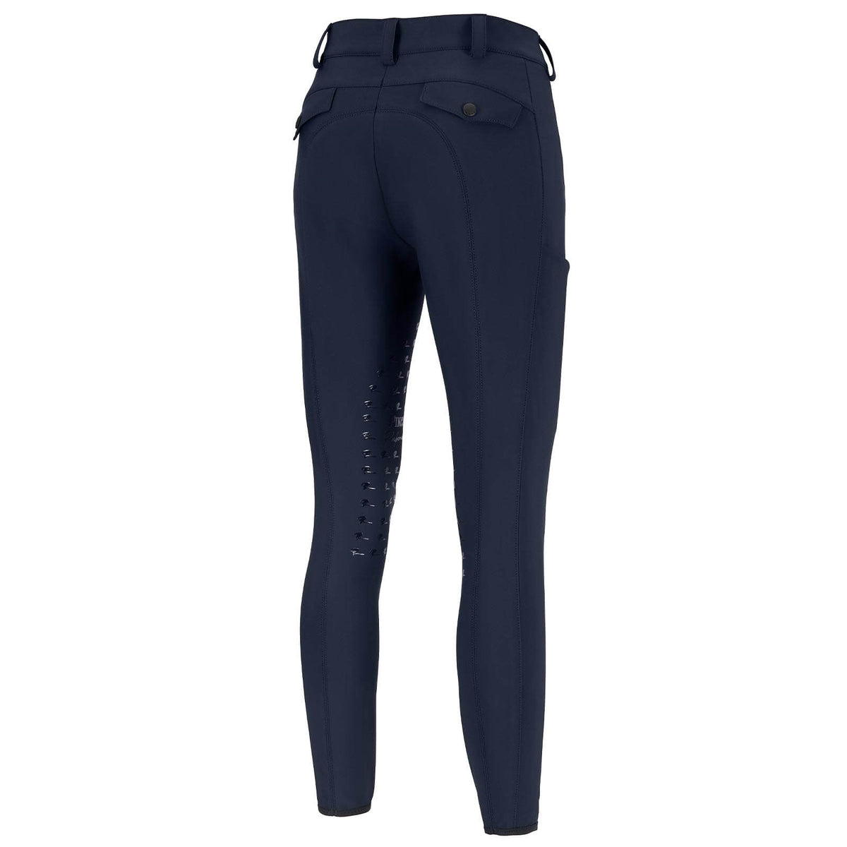 Pikeur Reithose Damen Romy SD Basic Kniebesatz Damenreithose, Dunkelblau, Produkt allein auf weißem Hintergrund.