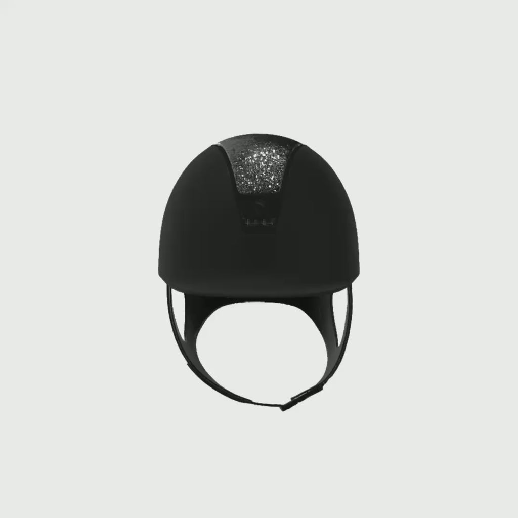 Reithelm 2.0 Black Shadowmatt Top Ultra Fine Rocks Trim + Blason Matt Black - 360°-Video (1:1)