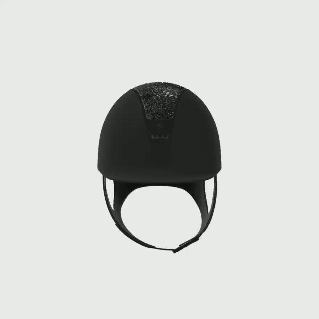 Reithelm 2.0 Black Shadowmatt Top Crystal Fabric Trim + Blason Matt Black - 360°-Video (1:1)