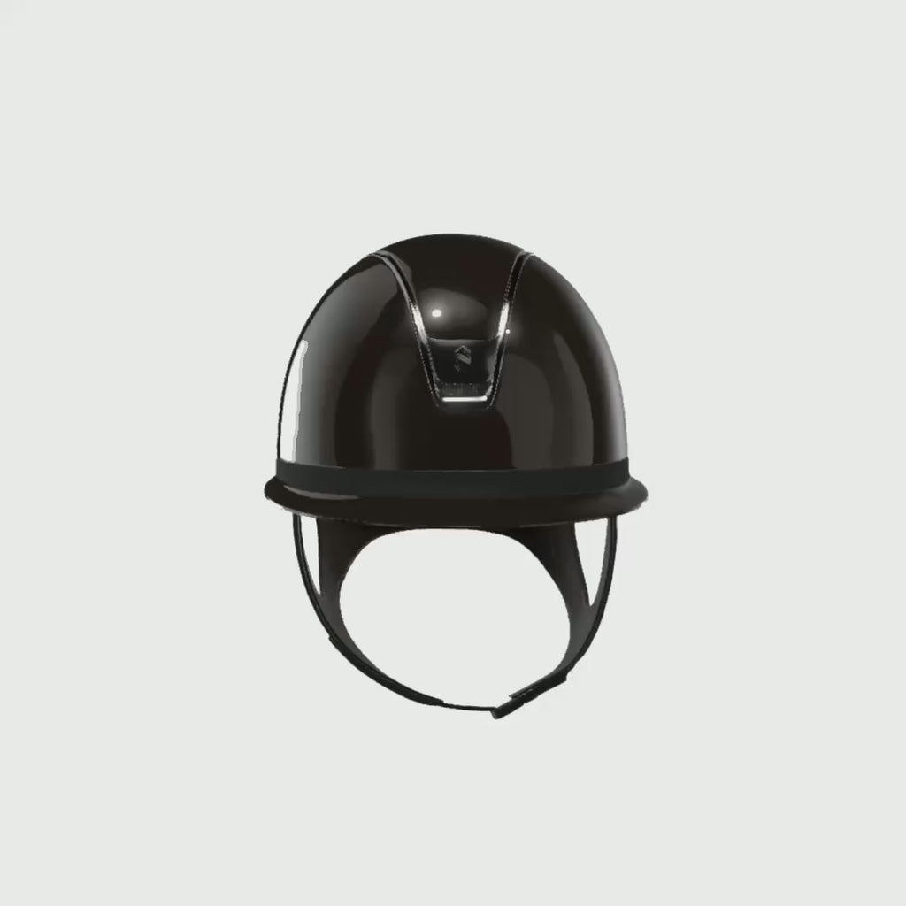 Reithelm Miss Shield 2.0 Glossy Brown Trim + Blason Chrome Black - 360°-Video (1:1)