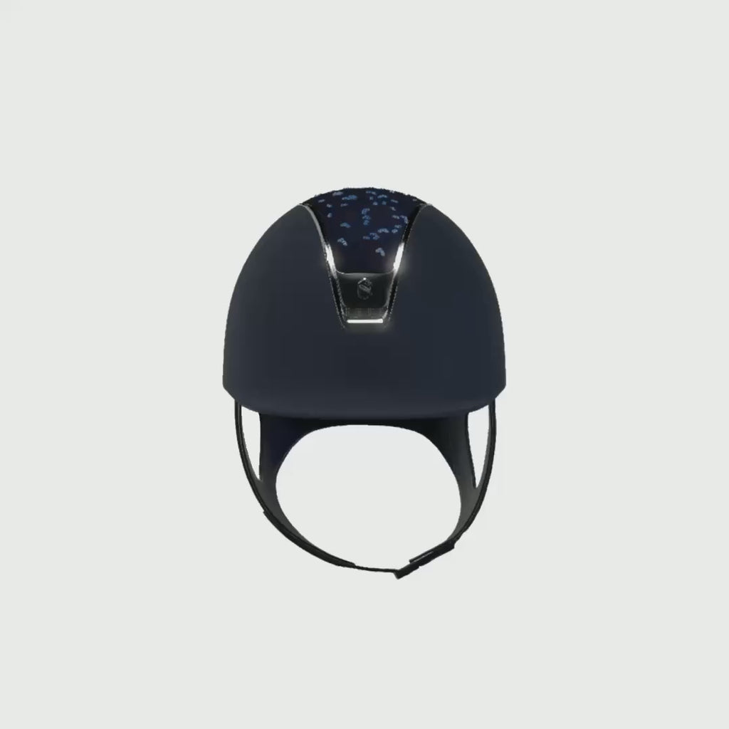 Reithelm 2.0 Blue Shadowmatt Top Crystal Leaf Trim Chrome Blason Chrome - 360°-Video (1:1)