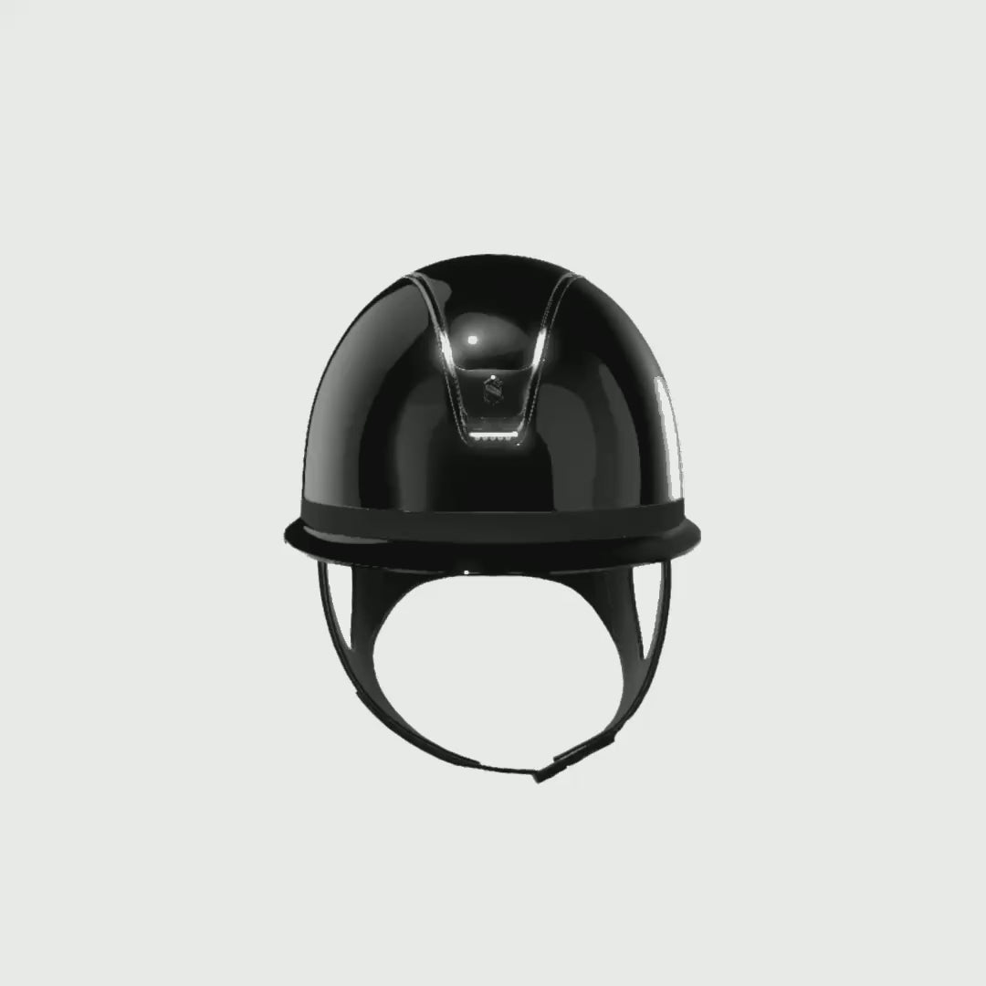 Reithelm Miss Shield 2.0 Black SG Top + Frontal Band Shadowglossy Trim + Blason Black Chrome 5SW - 360°-Video (1:1)
