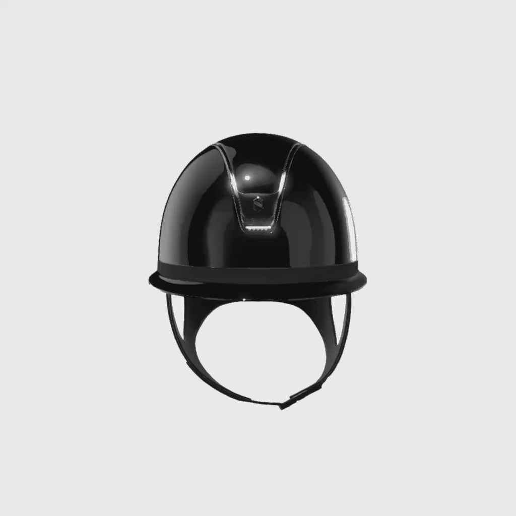 Reithelm Miss Shield 2.0 Black SG Top + Frontal Band Shadowglossy Trim + Blason Black Chrome 5SW - 360°-Video (1:1)