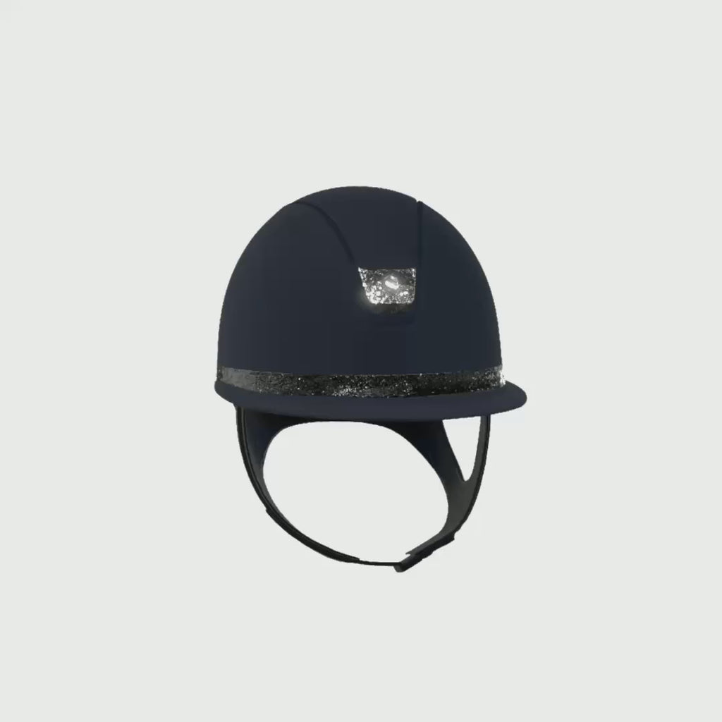 Reithelm Miss Shield 2.0 Blue SM Top SM Frontal Band CrFabric Trim Matt Blue Blason Crystal Fabric - 360°-Video (1:1)