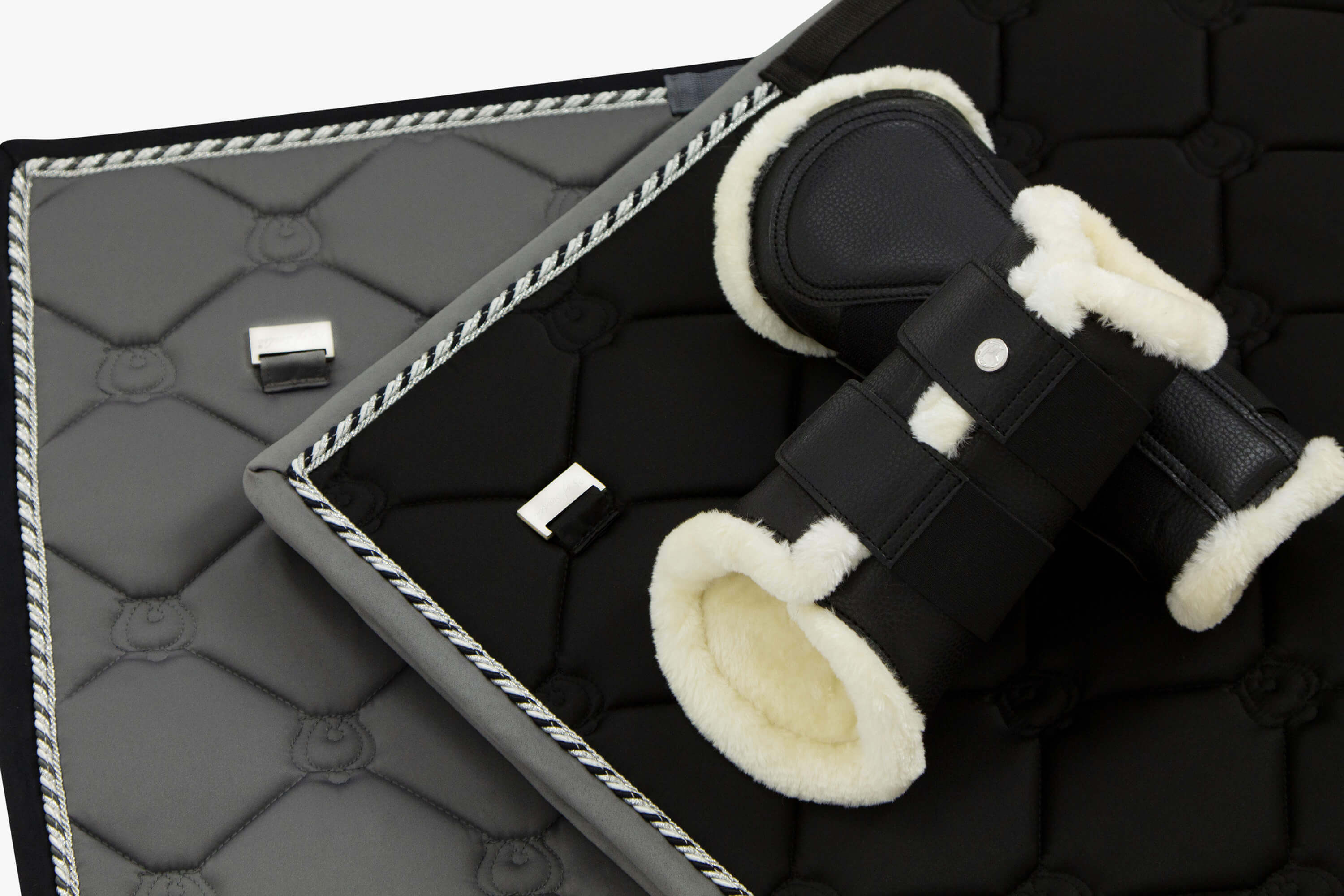 4er Set Dressurgamaschen Black