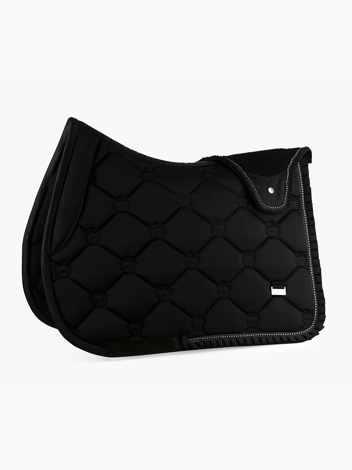 Springschabracke Ruffle Beluga Black