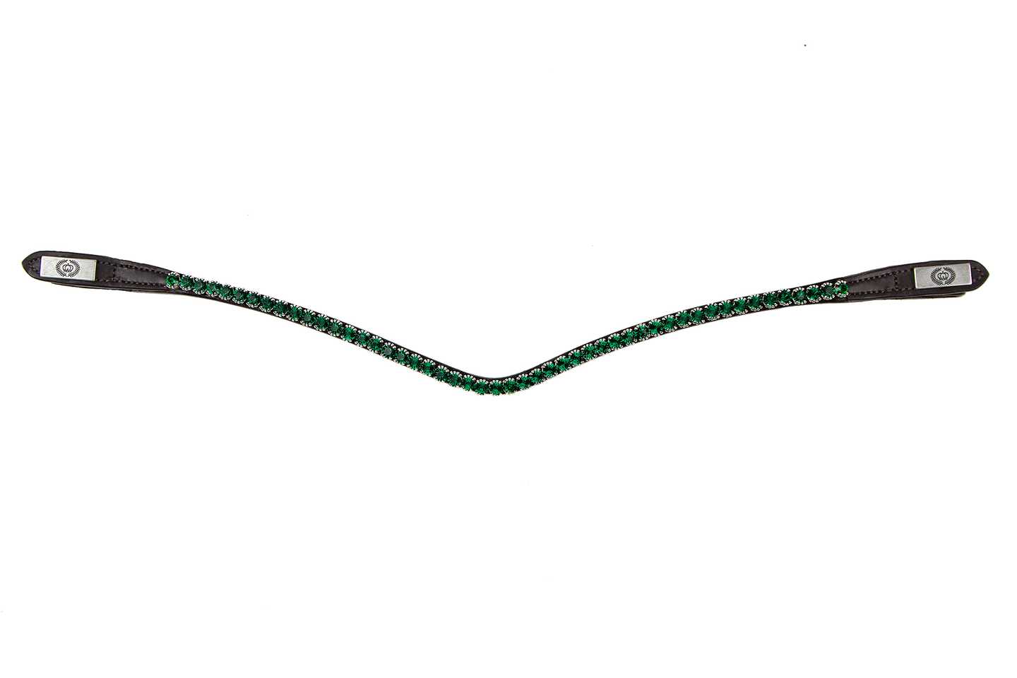 Stirnband Sleek Emerald mit Druckknöpfen