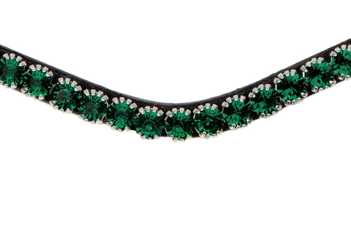 Stirnband Sleek Emerald mit Druckknöpfen