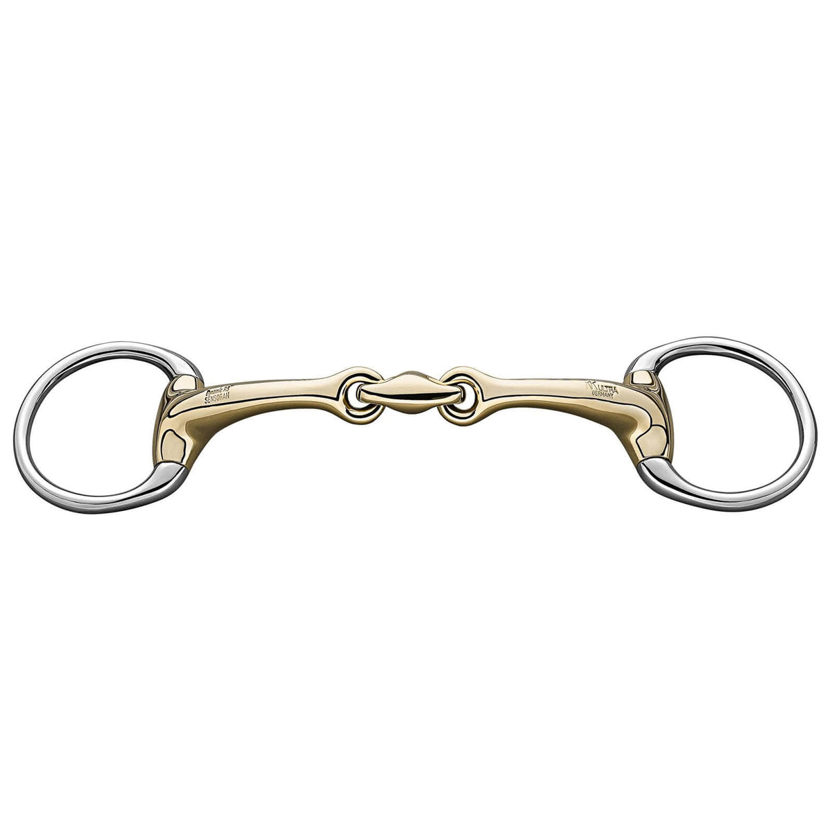 Unterlegtrense Olivenkopf Doppelt Gebrochen Dynamic RS 14 mm SENSOGAN® Gebiss