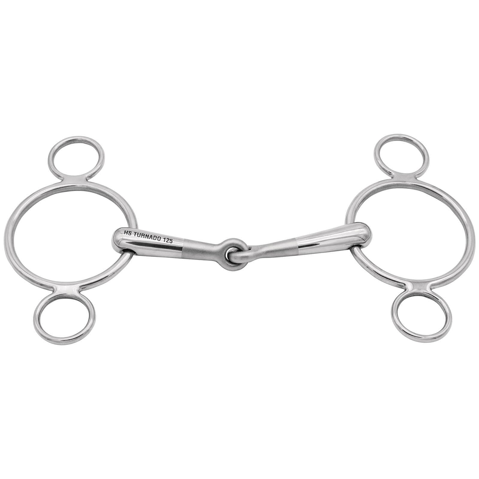 3 Ring Gebiss Einfach Gebrochen Turnado 16 mm Trense