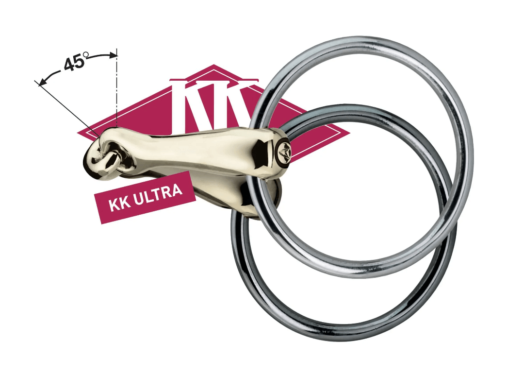 D-Ring Trense Doppelt Gebrochen KK Ultra 15 mm SENSOGAN® Gebiss