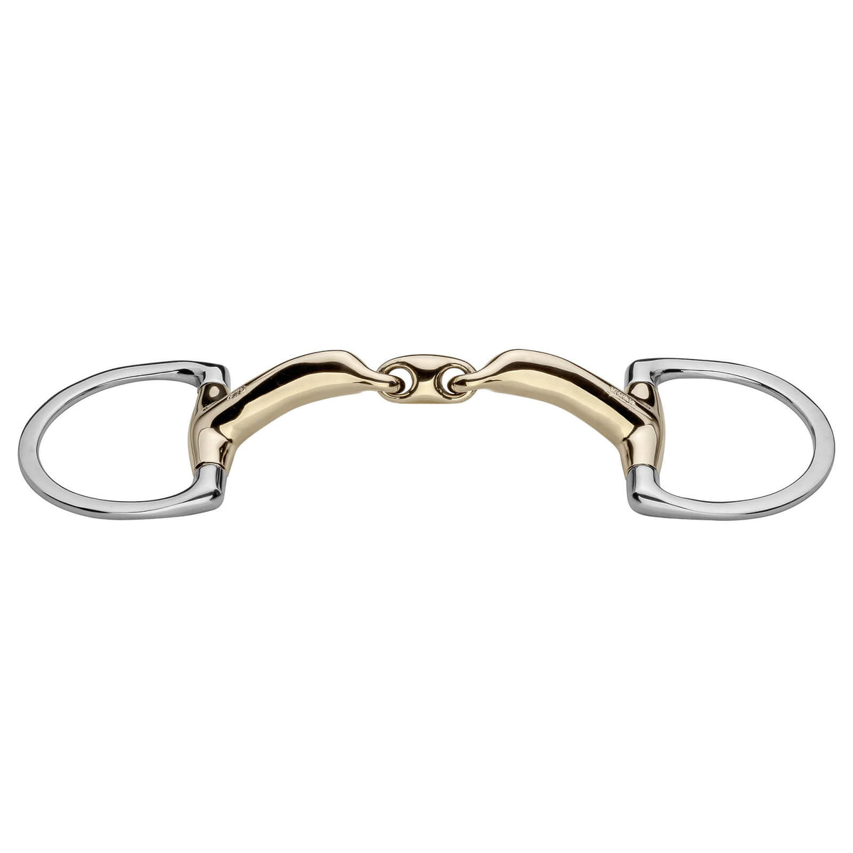 D-Ring Trense Doppelt Gebrochen Novocontact 14 mm SENSOGAN® Gebiss