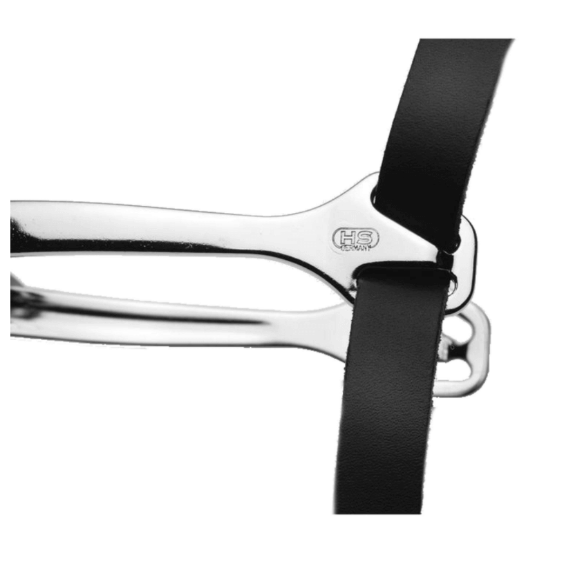Sporen Ultra Fit Comfort Roller 35 MM, Detailaufnahme der Spore mit schwarzem Riemen auf weißem Hintergrund.