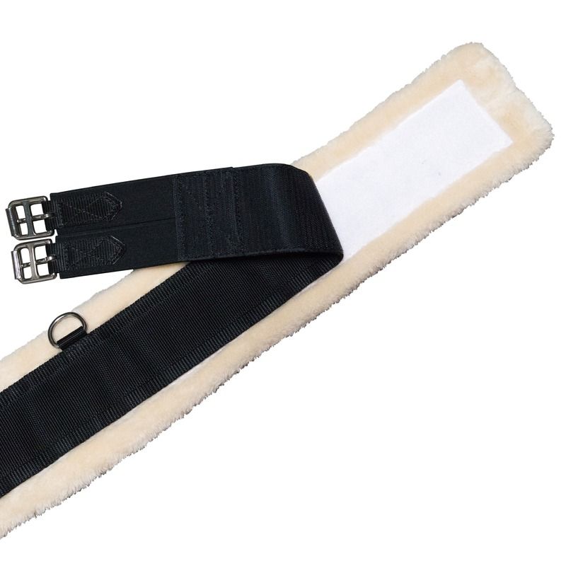 Fleece- Sattelgurt Lang mit Klettpolster