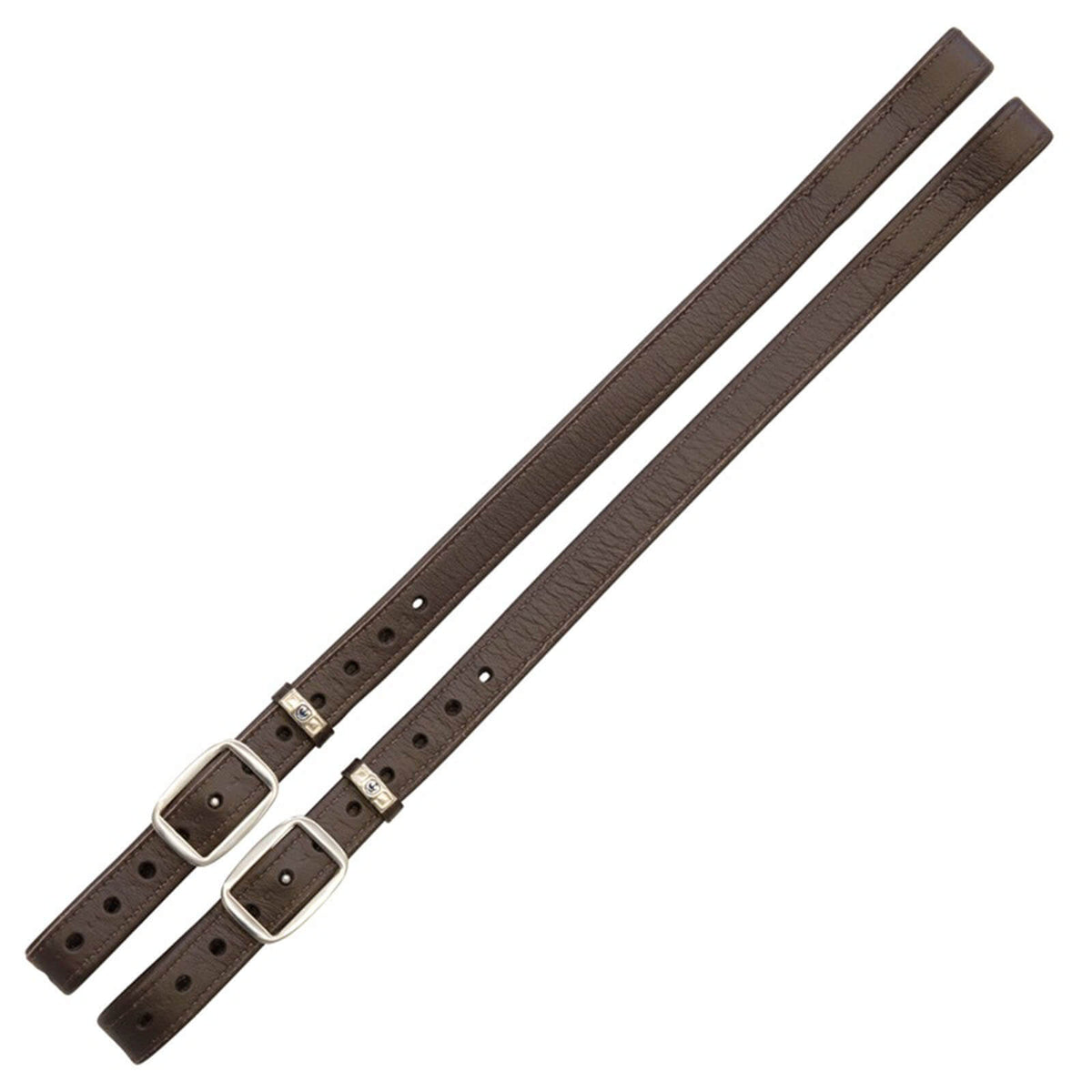 Steigbügelriemen Mono de Luxe Lederriemen, Ebony, Produkt allein auf weißem Hintergrund.