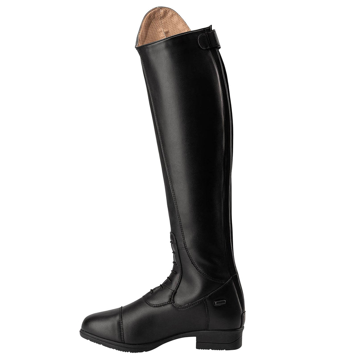 Reitstiefel Nova Tall Vegan, Schwarz, Produkt allein auf weißem Hintergrund.