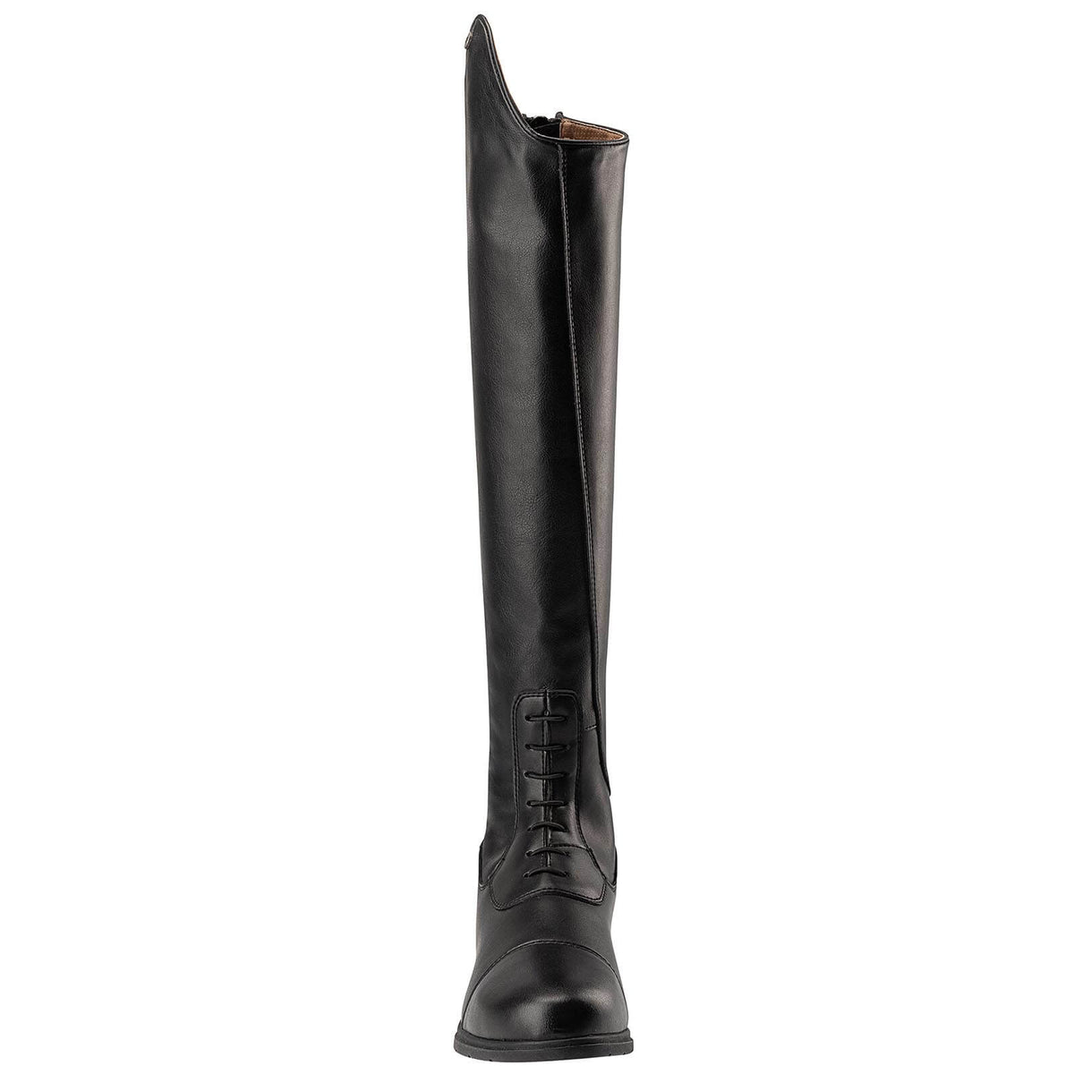 Suedwind Equestrian Reitstiefel Nova Tall Vegan, Schwarz, Produkt allein auf weißem Hintergrund.