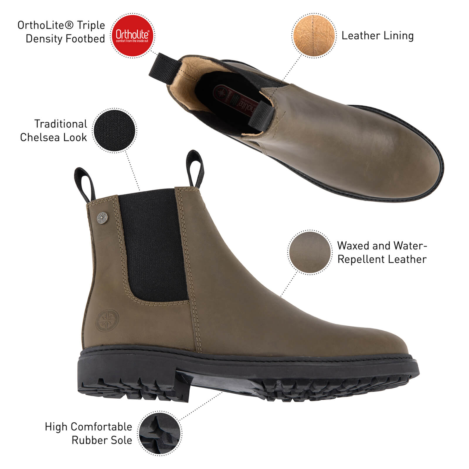 Stiefelette New Work Lederstiefelette