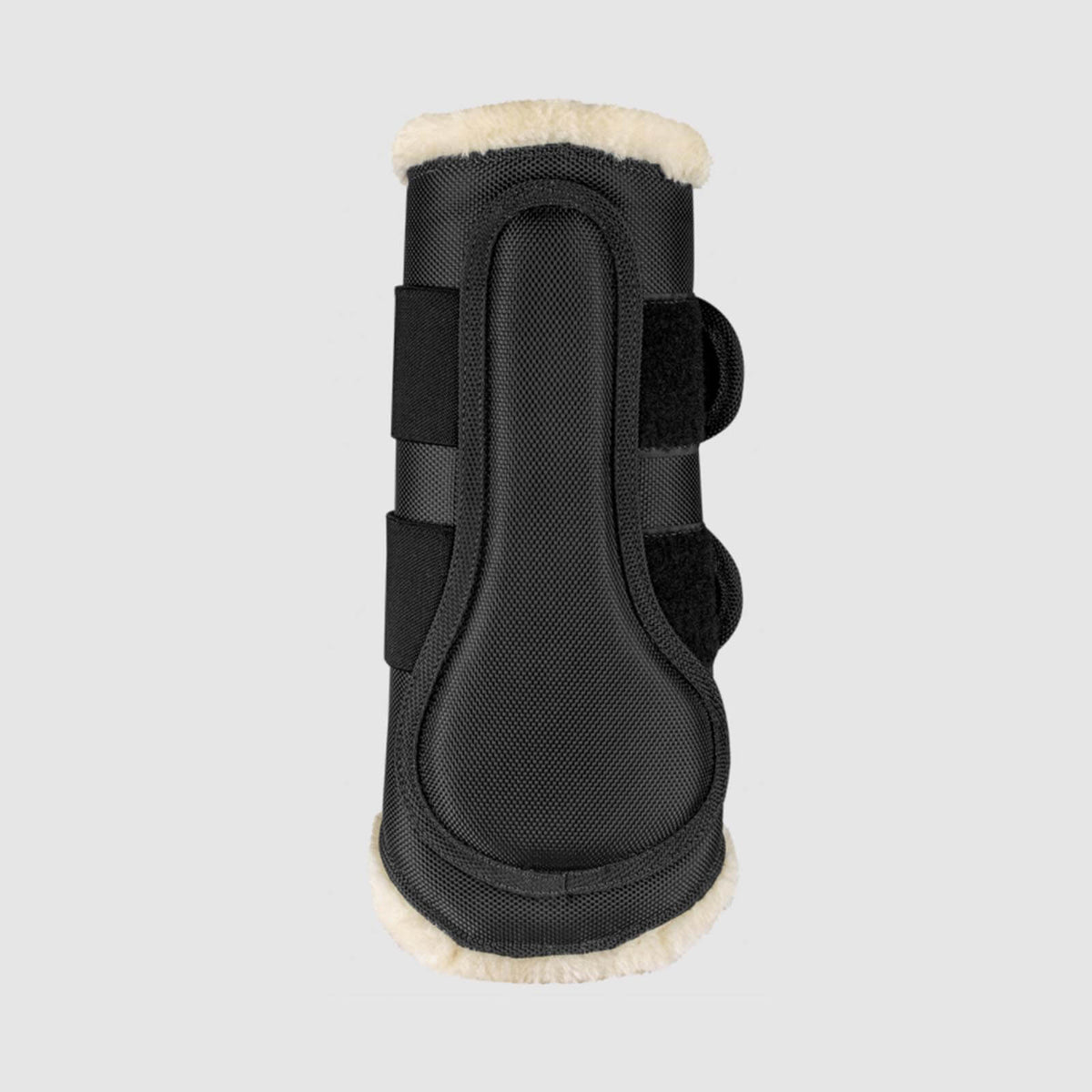 Waldhausen Gamasche Dressur Comfort Fur, Schwarz, Produkt allein auf weißem Hintergrund.