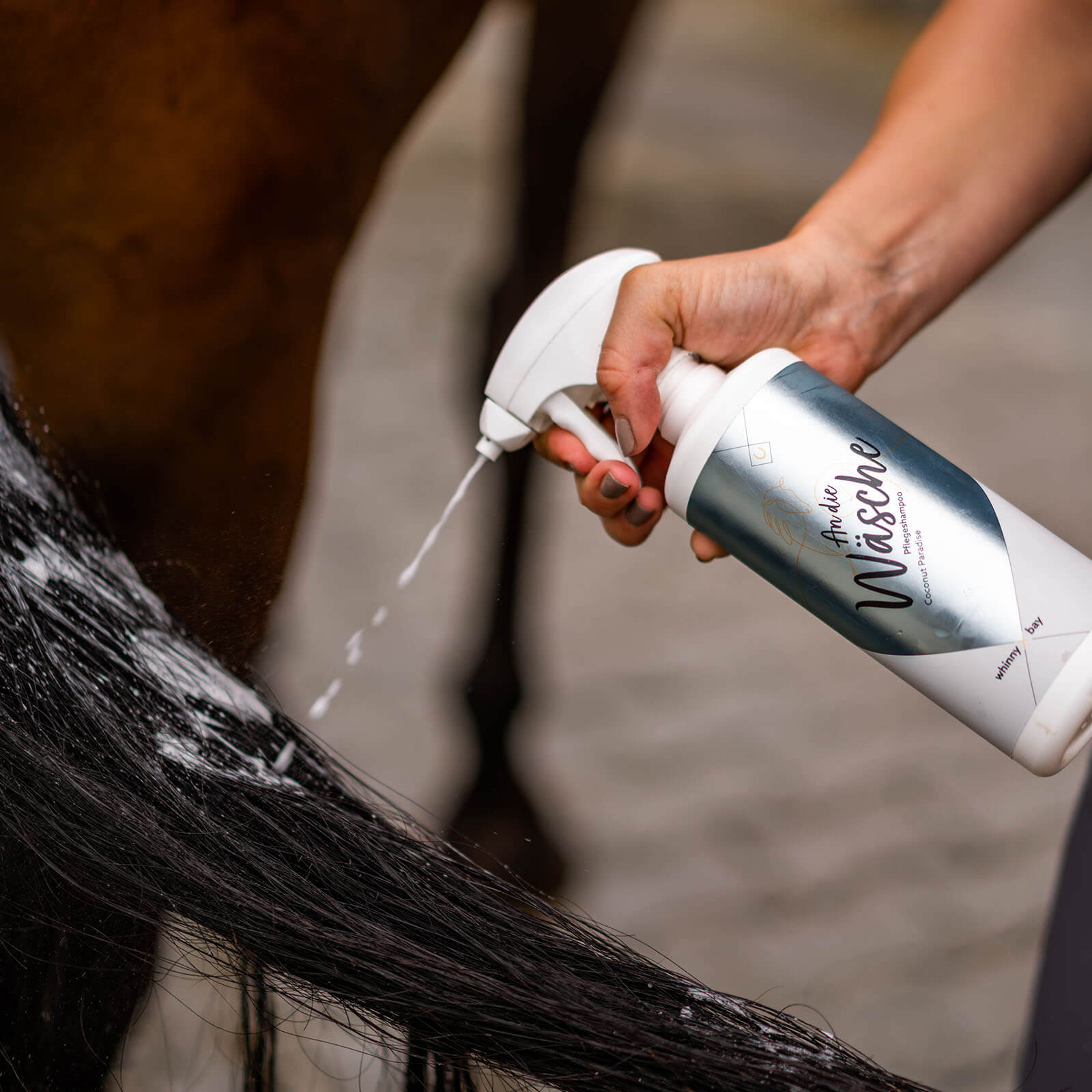 Sprühshampoo An die Wäsche Coconut Paradise Pferdeshampoo