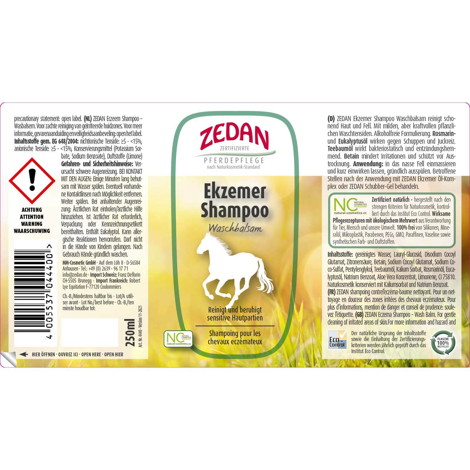 Ekzemershampoo - Waschbalsam Pferde